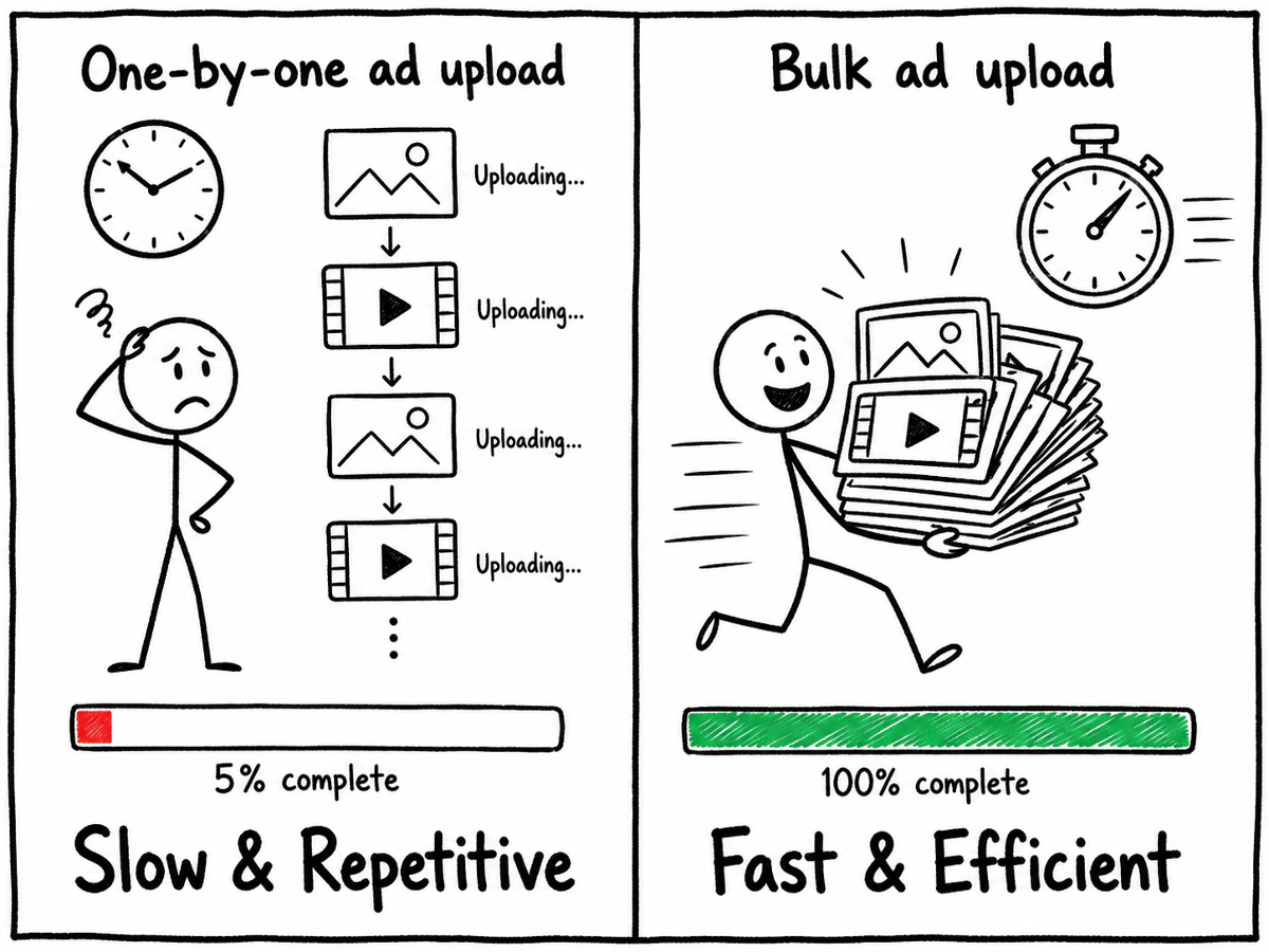 Drag-and-drop bulk uploader product screenshot